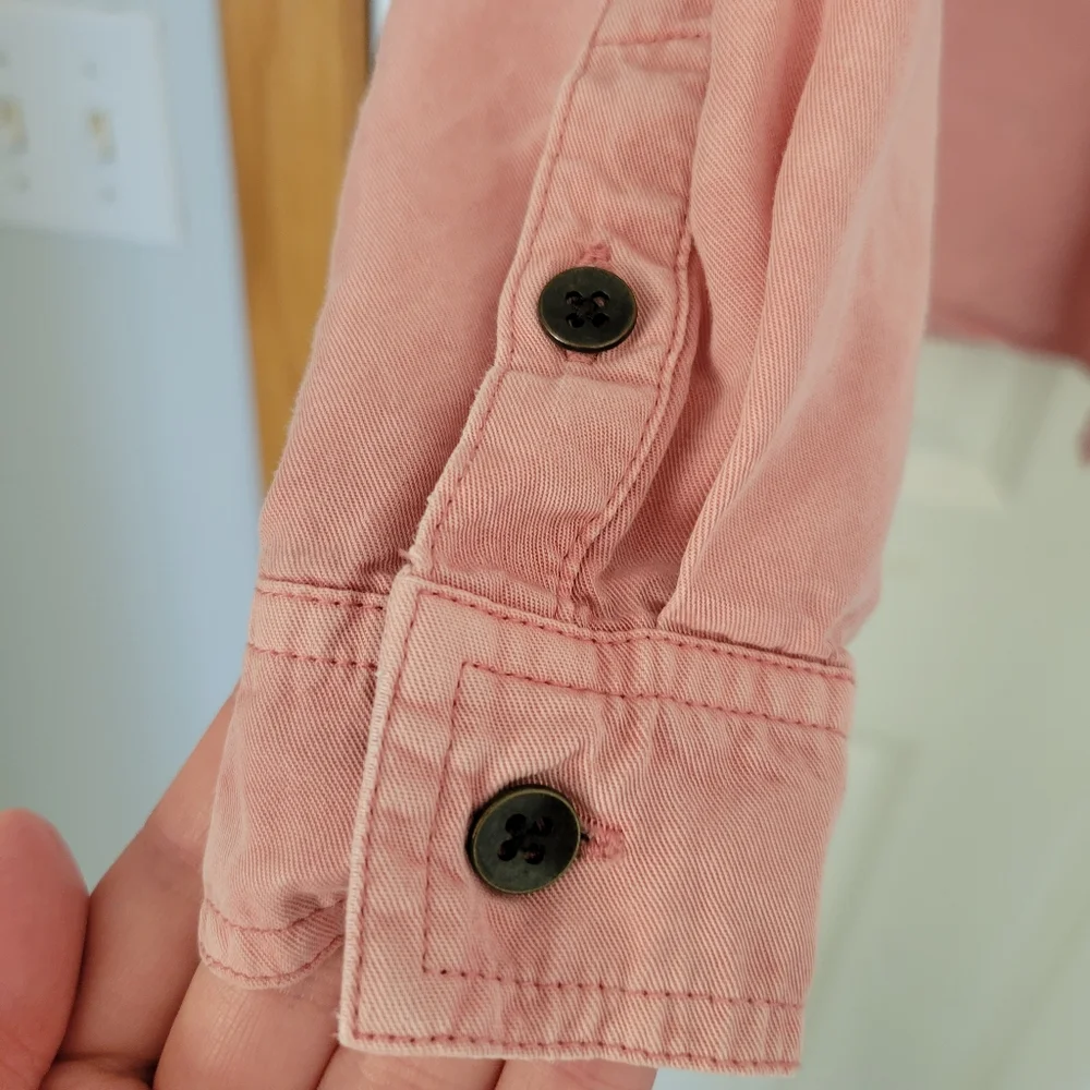 Pink Denim Button Up - Picture 5 of 6